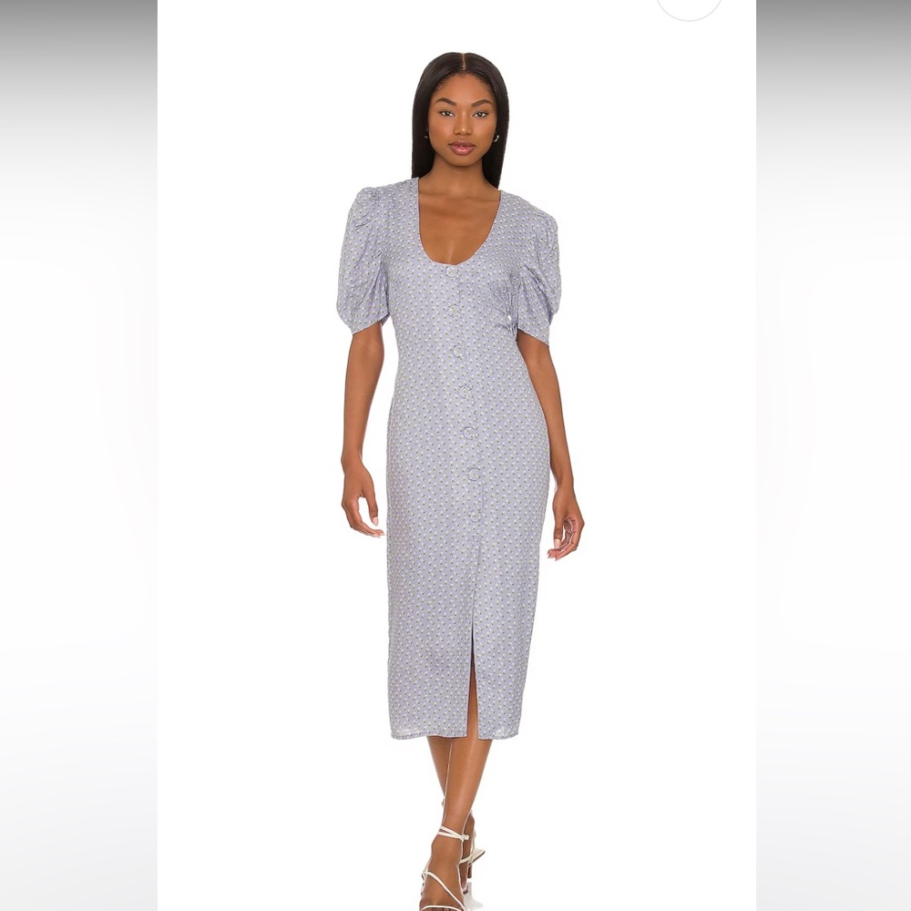 Anna Nata dress from Revolve/ Victoria dress in iris violet